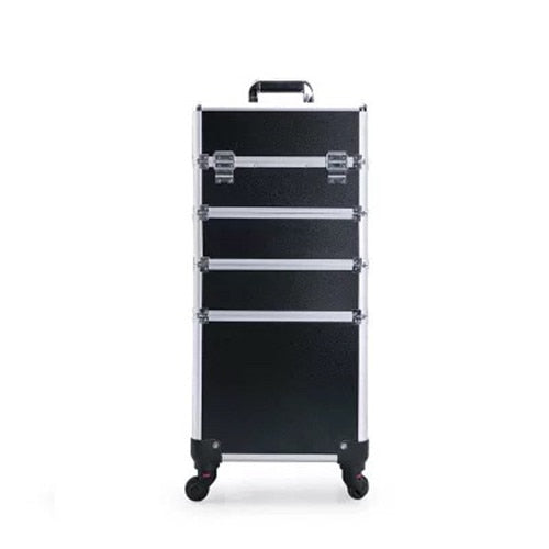 KLQDZMS New Fashion Multifunctional Professional Makeup Rolling Luggage Case Trolley Cosmetic Case With Wheel