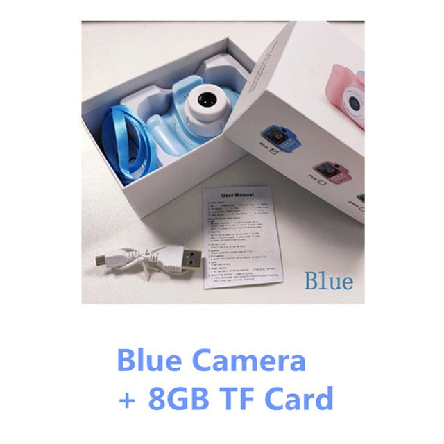 Kids Camera Toys for Children Birthday Christmas Gift Mini Digital Cameras Toys Photography Props with 16/32GB TF Cards