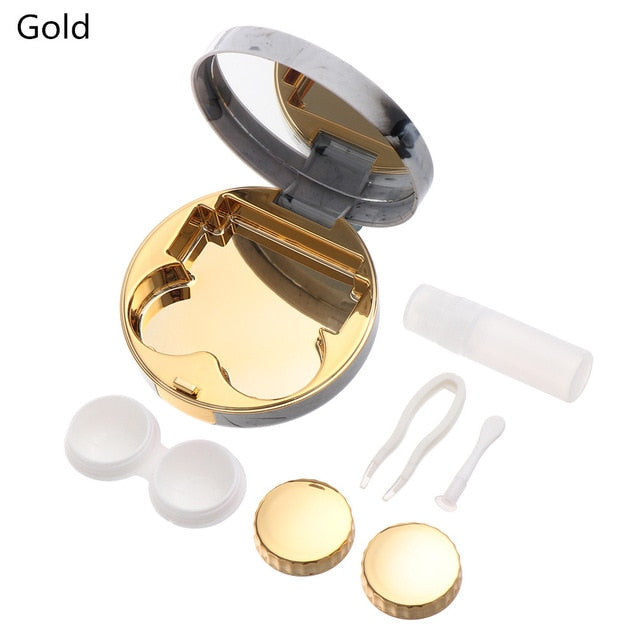 Colored Contact Lens Case With Mirror