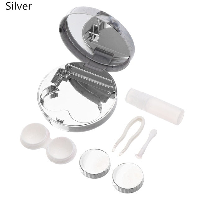 Colored Contact Lens Case With Mirror