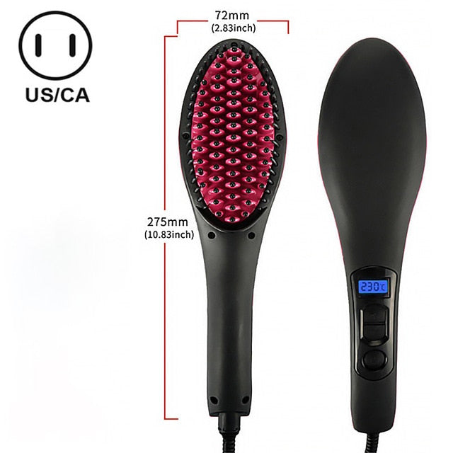 Pro Straightening Irons Electric Simply Hair Straightener Brush Styling Hair Straightener Comb Hair Care Auto Massager Fast Hair