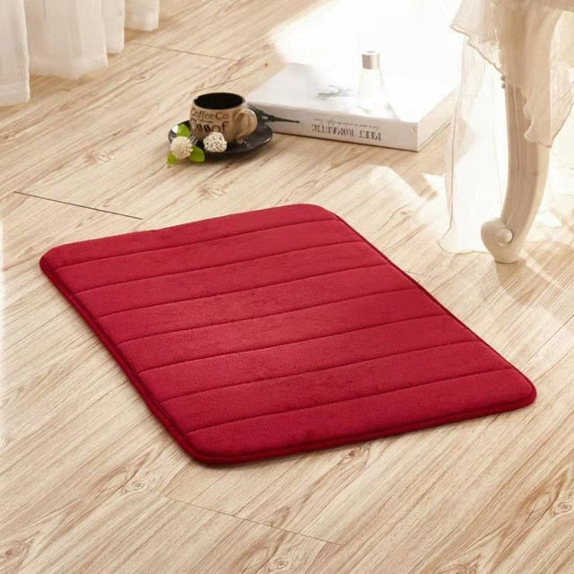 Bath Mat Bathroom Carpet Water Absorption Rug Shaggy Memory Foam Bathroom Mat kitchen Floor bathroom rugs and mat set shower mat