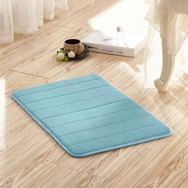 Bath Mat Bathroom Carpet Water Absorption Rug Shaggy Memory Foam Bathroom Mat kitchen Floor bathroom rugs and mat set shower mat