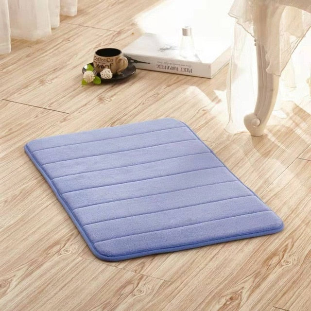 Bath Mat Bathroom Carpet Water Absorption Rug Shaggy Memory Foam Bathroom Mat kitchen Floor bathroom rugs and mat set shower mat
