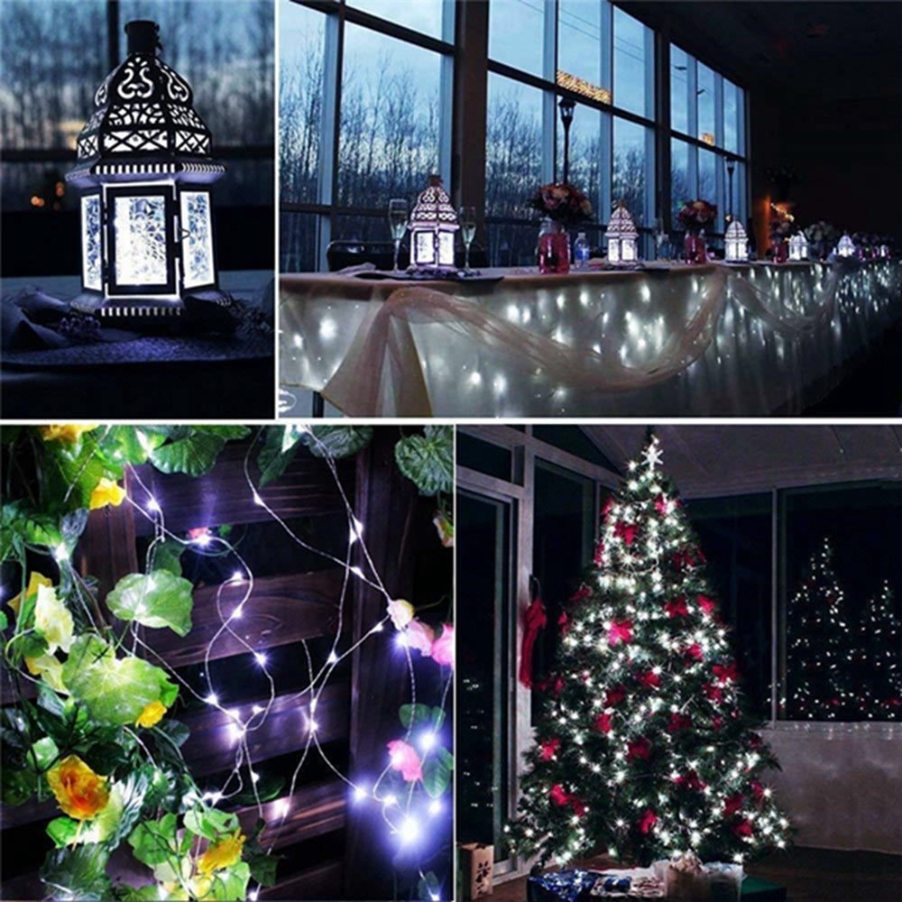 12M 100LED 8 Modes String Light USB Holiday Christmas Decorative Lamp for Home Indoor Party Wedding Garland