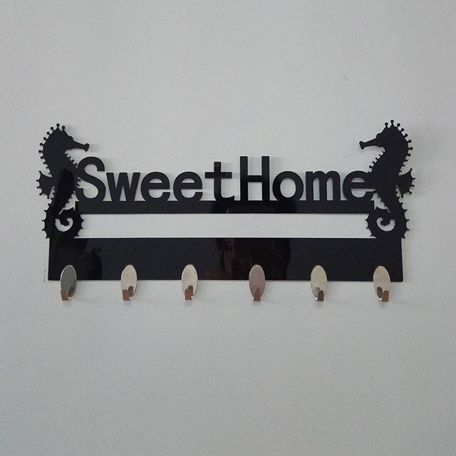 Modern Acrylic Hooks Wall Door Stickers Decorative Home Hook Hanger Housekeeper Kitchen Accessories Kitchen Bathroom Storage