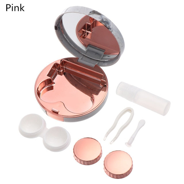 Colored Contact Lens Case With Mirror