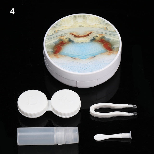 Colored Contact Lens Case With Mirror