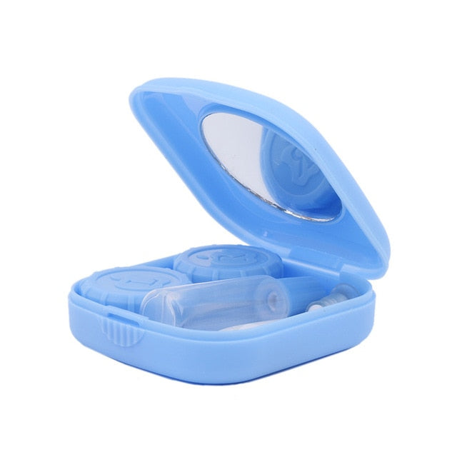 Colored Contact Lens Case With Mirror