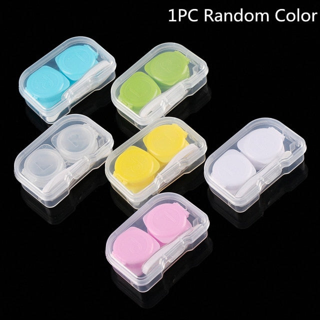 Colored Contact Lens Case With Mirror