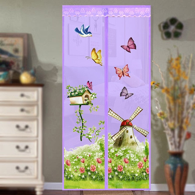 NEW Mesh Door Magic Curtain Magnetic Snap Fly Bug Insect Mosquito Screen Net Bedroom kitchen Guard Door Curtain Anti Insect Fly