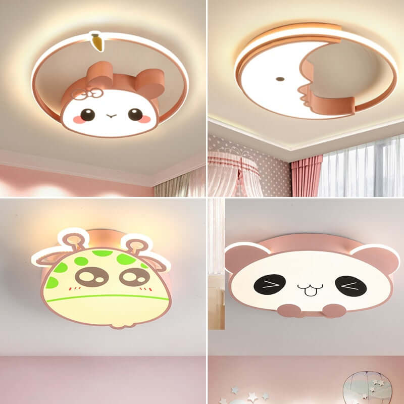 Children's room ceiling light girl princess boy room modern minimalist personality creative cartoon led ceiling bedroom lamps