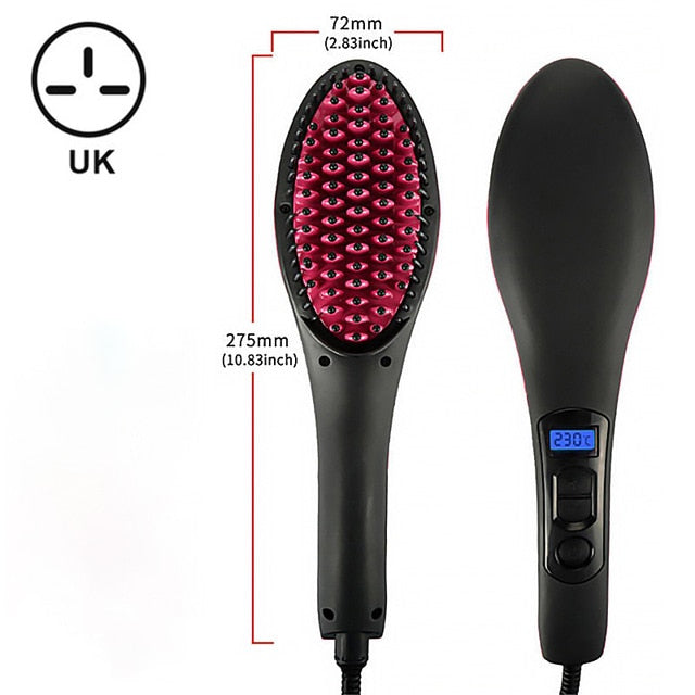 Pro Straightening Irons Electric Simply Hair Straightener Brush Styling Hair Straightener Comb Hair Care Auto Massager Fast Hair