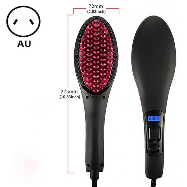 Pro Straightening Irons Electric Simply Hair Straightener Brush Styling Hair Straightener Comb Hair Care Auto Massager Fast Hair