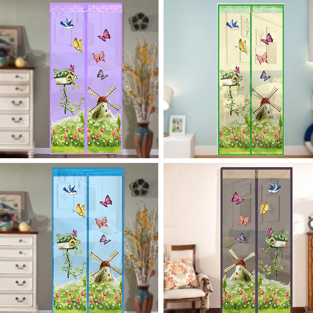 NEW Mesh Door Magic Curtain Magnetic Snap Fly Bug Insect Mosquito Screen Net Bedroom kitchen Guard Door Curtain Anti Insect Fly