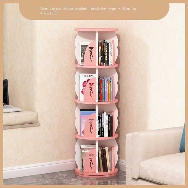 Dekoration Industrieel Decoratie Estanteria Madera Rotate Rotatable Libreria Scaffale Modern Bookcase Librero Bookshelf Case