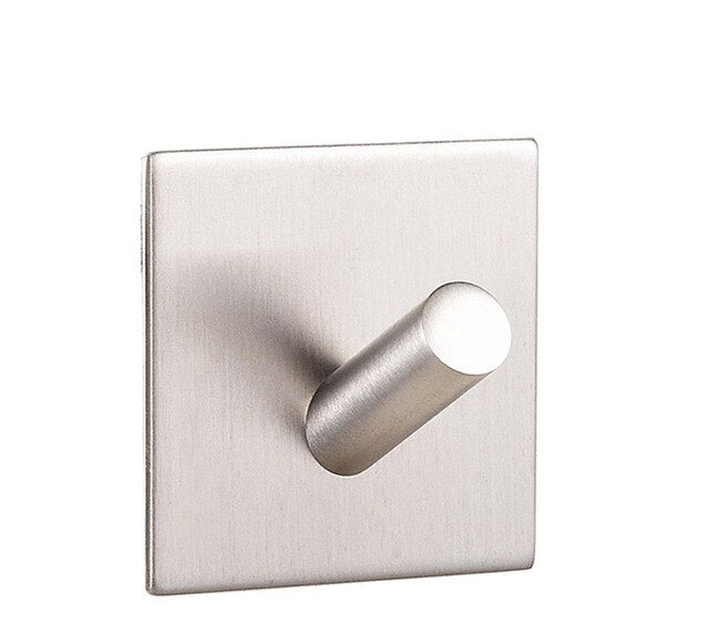 Strong Suction 3M Glue Adhesive Wall Door Hooks Stainless Steel Clothes Bags Hanger Bathroom Kitchen Accessories Storage Hook