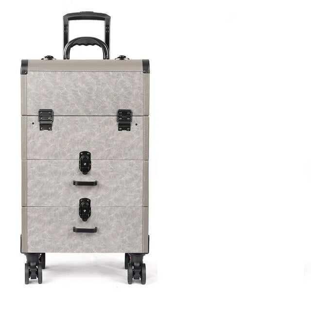 Makeup Trolley luggage box Women cosmetic bag on wheels Nail tattoo Trolley Case suitcase multifunctional beauty case Toolbox